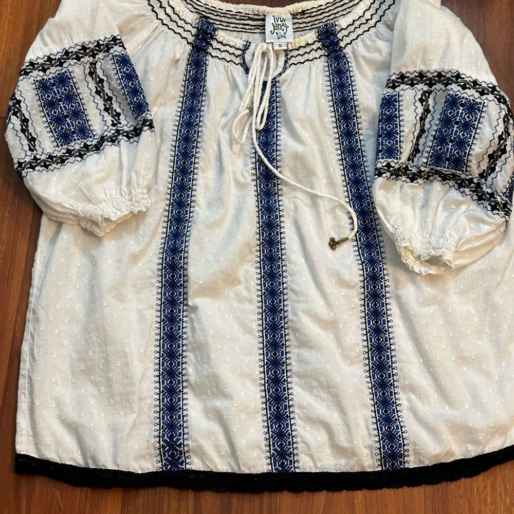 JOHNNY WAS Ivy Jane Smocked Top